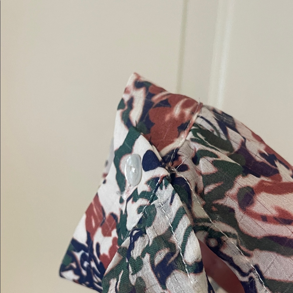 Women's Multicolor Ruffle Blouse - Picture 5 of 6
